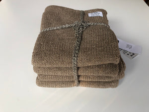 Set of 4 Pillow Case Light Brown