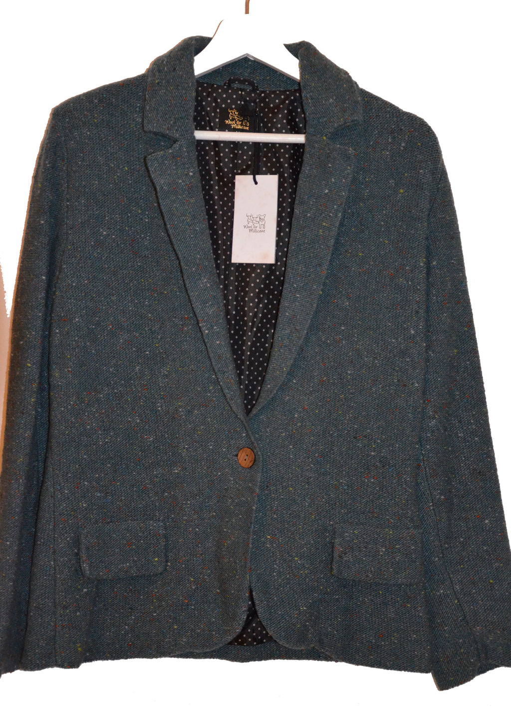 knitted blazer GREEN