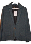 knitted blazer GREEN